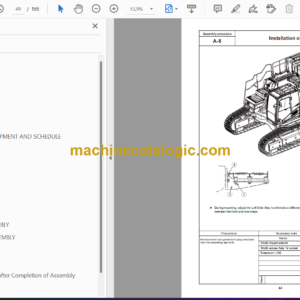 Komatsu PC700LC-11 Hydraulic Excavator Field Assembly Manual (GEN00155-05)