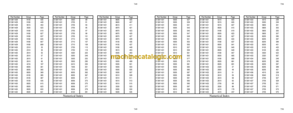 Hitachi EH1100 423LD Parts Catalog