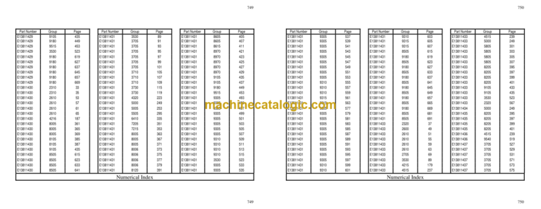 Hitachi EH1100 423LD Parts Catalog