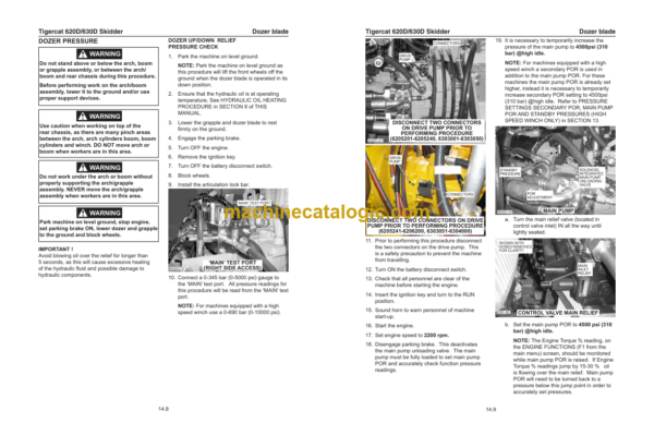 Tigercat 630D Skidder Service Manual (6303001 - 6304000) (35006A)