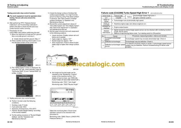 Komatsu PC210i -10 PC210LCi-10 Hydraulic Excavator Shop Manual (SEN06515-04)