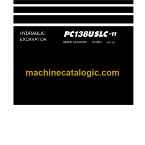 Komatsu PC138USLC-11 Hydraulic Excavator Shop Manual (SEN06589-CA)