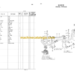 Hitachi CX500S Dragline Parts Catalog