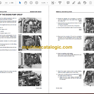 Komatsu PC12R-8 PC15R-8 Hydraulic Excavator Shop Manual (WEBM000100)