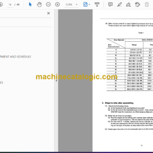 Komatsu PC400LC-6 Hydraulic Excavator Field Assembly Instruction (GEN00004-00)