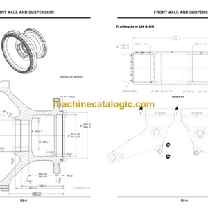 Hitachi EH4500-2, EH5000 TS22001 Rigid Dump Truck Dimensions Manual