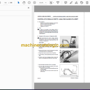 Komatsu PC14R-3 PC14R-3HS PC16R-3 PC16R-3HS Hydraulic Excavator Shop Manual (WEBM007800)