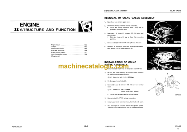 Komatsu PC300-3K PC300LC-3K PC300NLC-3K Hydraulic Excavator Shop Manual (SEBM02073K00)