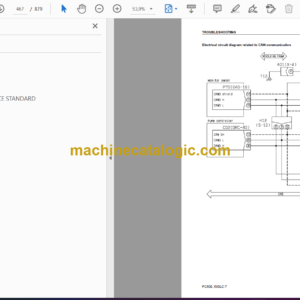 Komatsu PC600-7 PC600LC-7 Hydraulic Excavator Shop Manual (SEBM031208)