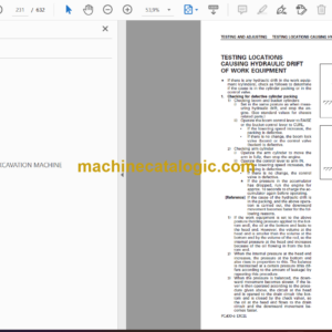 Komatsu PC400LC-6 Excel Hydraulic Excavator Shop Manual (SEBM037200)