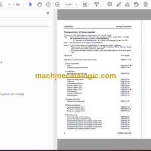 Komatsu PC228US-3E0 PC228USLC -3E0 Galeo Hydraulic Excavator Shop Manual (UEN01418-03)