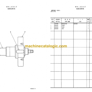 Hitachi CX040-0501- Inner Parts Catalog