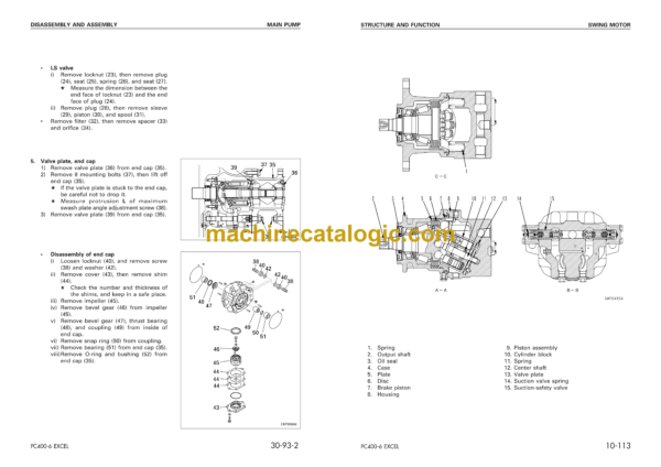 Komatsu PC400LC-6 Excel Hydraulic Excavator Shop Manual (SEBM037200)