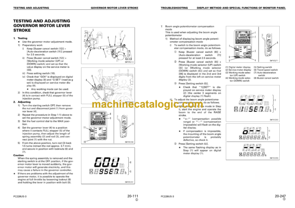 Komatsu PC228US-3, PC228USLC-3 Hydraulic Excavator Shop Manual (SEBM023104)