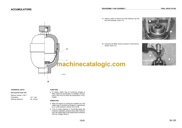 Komatsu PC10-7, PC20-7, PC30-7, PC45-1 Hydraulic Excavator Shop Manual (WEBMPC1000)