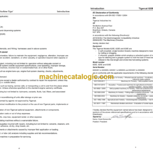 Tigercat 625E Skidder Service Manual (6250501 – 6250800) (42837AENG)