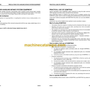 Komatsu PC290-11 PC290LC-11 PC290NLC-11 Hydraulic Excavator Shop Manual (UENBM00352)