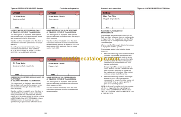 Tigercat 625E Skidder Service Manual (6250501 - 6250800) (42837AENG)