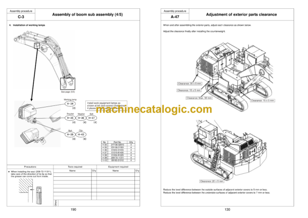 Komatsu PC2000-8 Hydraulic Excavator Field Assembly Instruction (GEN00060-19)