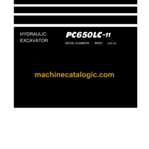 Komatsu PC650LC-11 Hydraulic Excavator Shop Manual (SEN06603-07)