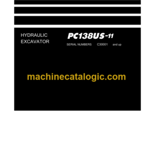 Komatsu PC138US-11 Hydraulic Excavator Shop Manual (SEN06662-C2)