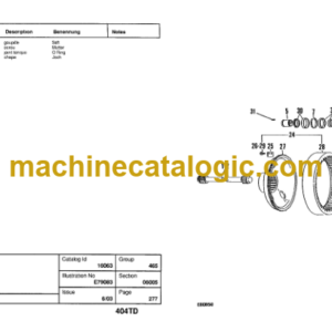 Hitachi EH700 404TD Parts Catalog