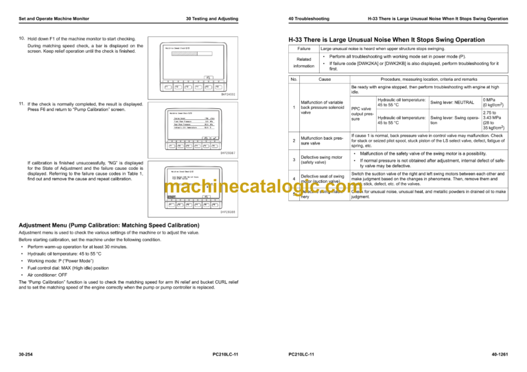 Komatsu PC210LC-11 Hydraulic Excavator Shop Manual (SEN06734-11)