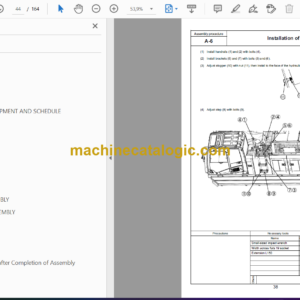 Komatsu PC650LC-11 Hydraulic Excavator Field Assembly Instruction (GEN00149-01)