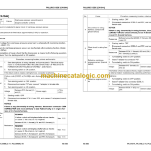 Komatsu PC210-11 PC210LC-11 PC210NLC-11 PC230NHD-11 Hydraulic Excavator Shop Manual (UENBM00366)