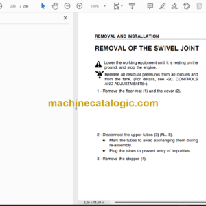 Komatsu PC35R-8 PC45R-8 Deluxe Hydraulic Excavator Shop Manual (WEBM003900)