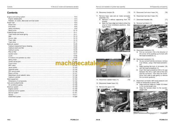 Komatsu PC290LC-8 Hydraulic Excavator Shop Manual (SEN06728-04)