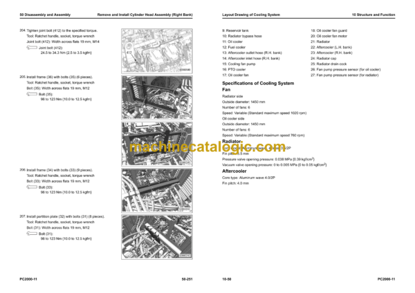 Komatsu PC2000-11 Hydraulic Excavator Shop Manual (SEN06651-14)