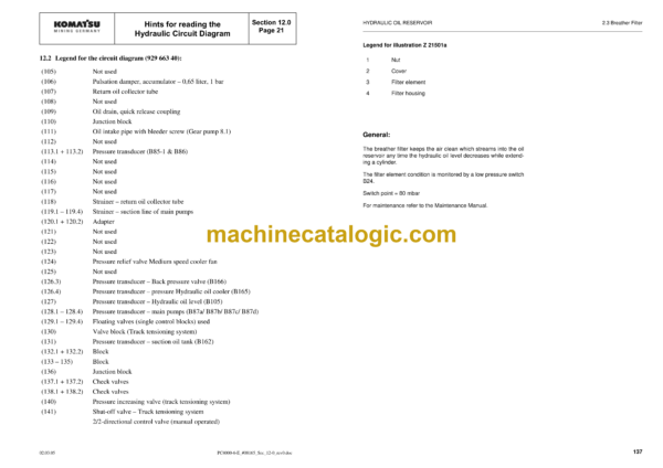 Komatsu PC4000E-6 Hydraulic Mining Shovel Shop Manual (08165E-GB-3)