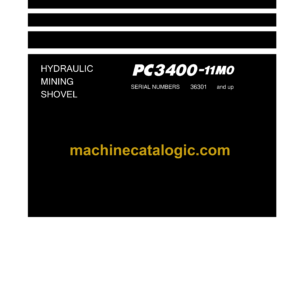 Komatsu PC3400-11M0 Hydraulic Excavator Field Assembly Manual (GEN00237-03)