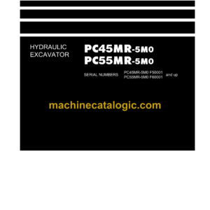 Komatsu PC45MR-5M0 PC55MR-5M0 Hydraulic Excavator Shop Manual (WENBM00100)