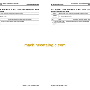 Komatsu PC240LC-11E0 PC240NLC-11E0 Hydraulic Excavator Shop Manual (UENBM00472)