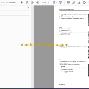 Komatsu PC240LC-11 Hydraulic Excavator Shop Manual (SEN06807-09)