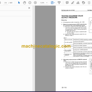 Komatsu PC75UU-3 Hydraulic Excavator Shop Manual (SEBM016404)