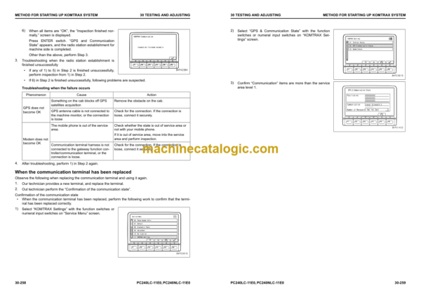 Komatsu PC240LC-11E0 PC240NLC-11E0 Hydraulic Excavator Shop Manual (UENBM00472)