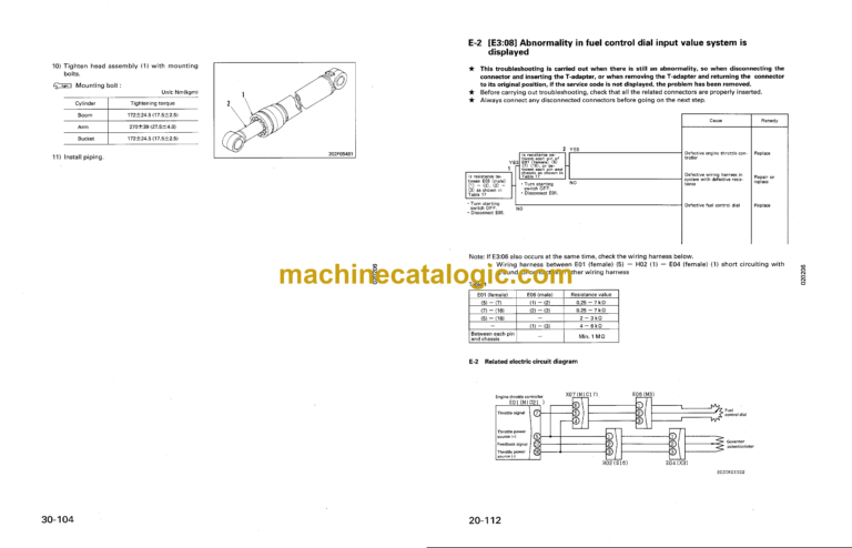 Komatsu PC100-6 PC1202-6 Hydraulic Excavator Shop Manual (SEBM003307)
