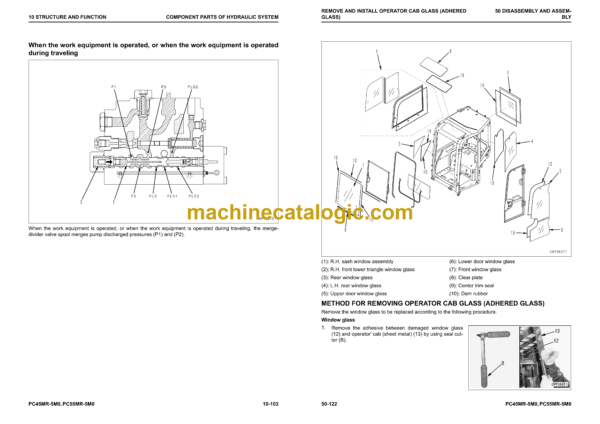 Komatsu PC45MR-5M0 PC55MR-5M0 Hydraulic Excavator Shop Manual (WENBM00100)