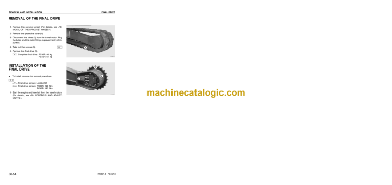 Komatsu PC35R-8 PC45R-8 Hydraulic Excavator Shop Manual (WEBM000300)