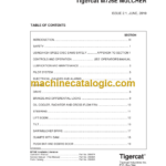 Tigercat M726E Mulcher Service Manual (726M3501 - 726M5000) (29848A)