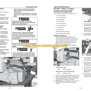 Tigercat M726E Mulcher Service Manual (726M3501 – 726M5000) (29848A)