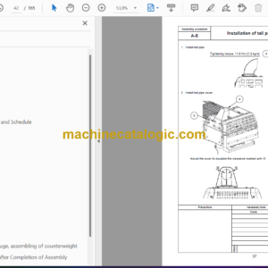 Komatsu PC490LCi-11 Hydraulic Excavator Field Assembly Instruction (GEN00145-01)