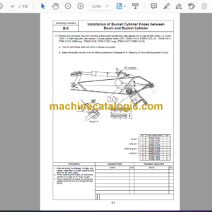 Komatsu PC600-8R PC600LC-8R Hydraulic Excavator Field Assembly Instruction (GEN00065-02)