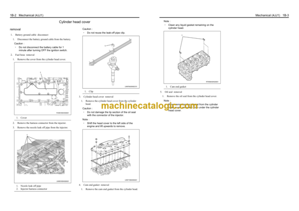 Hitachi 4JJ1 GB3 Exhaust Emission Standarts Engine Manual