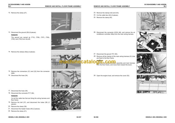 Komatsu HB365LC-3E0, HB365NLC-3E0 Hydraulic Excavator Shop Manual (UENBM00641)