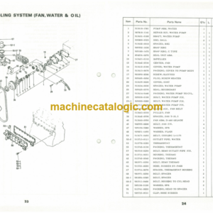 Hitachi FL90 4BB1 Engine Parts Catalog