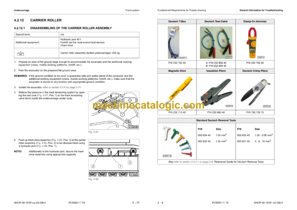 Komatsu PC5500-11 T4 Hydraulic Mining Excavator Shop Manual (15181-xD-GB-0)